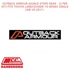 OUTBACK ARMOUR JOUNCE STOPS REAR - (2 PER KIT) FITS TOYOTA LC 79S SC V8 17+
